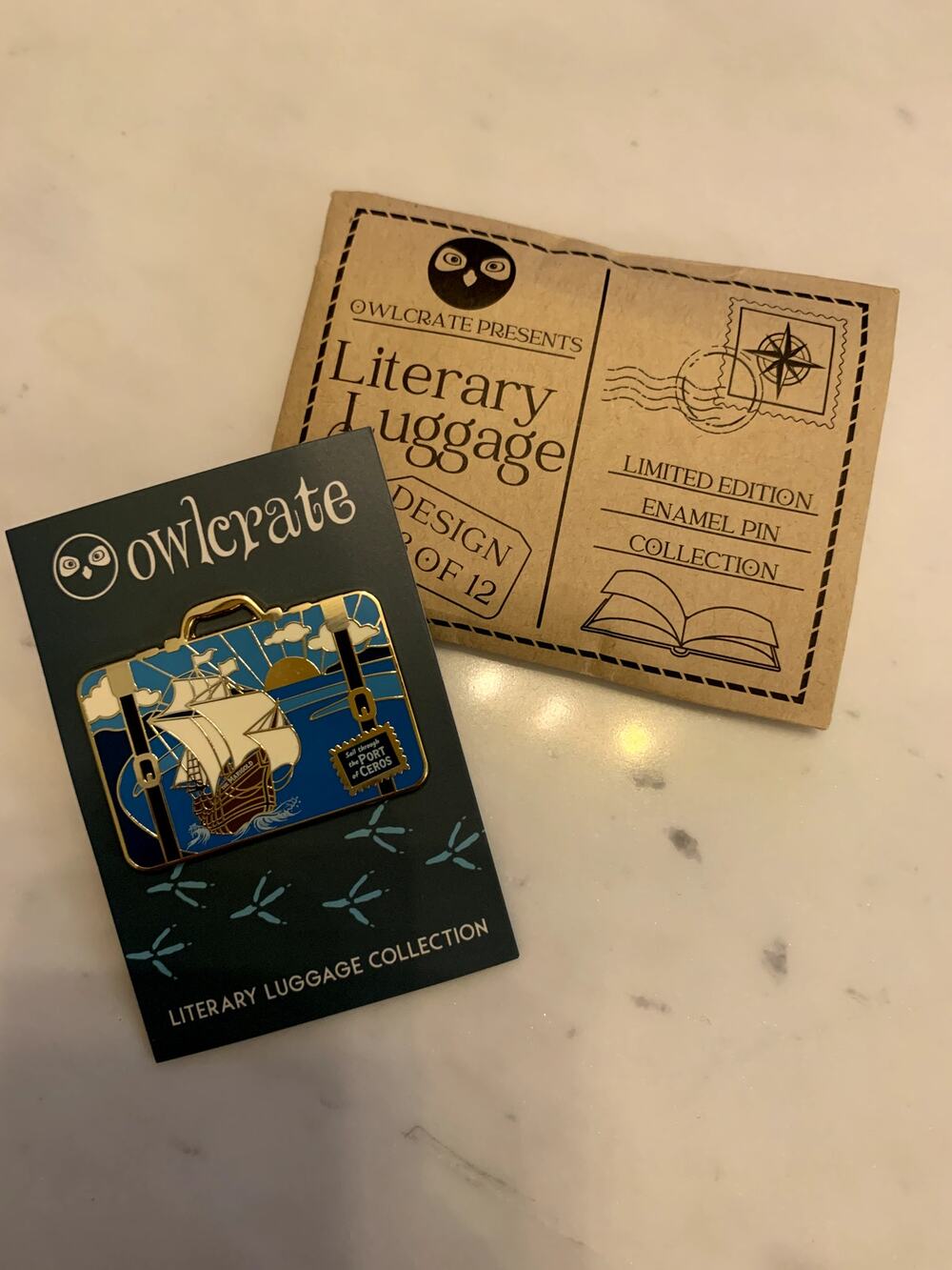 Owlcrate Literary Luggage Pin 8/12 Fable